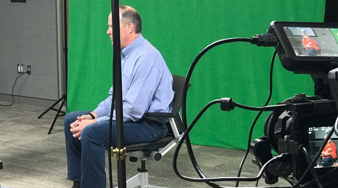 Corporate videos with greenscreens